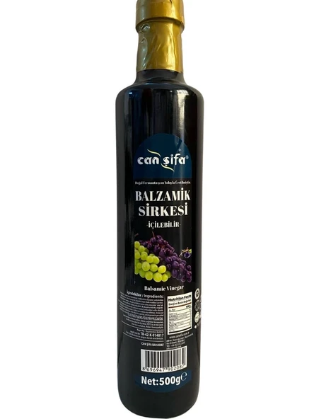 Canşifa İçilebilir Doğal Fermantasyon Balzamik Sirkesi 500 ML
