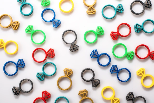 Byr Yüzük - Elmas (Sadece Plastik Aparattır!!!) 3D ürün görseli