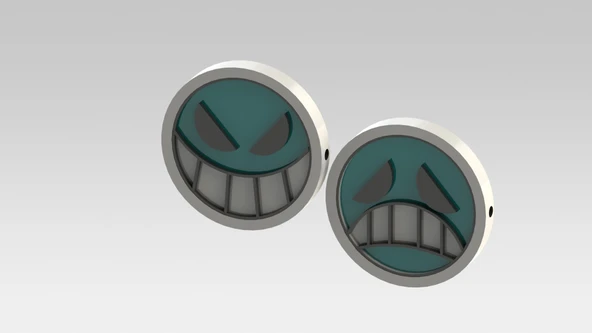 Byr Portgas d ace kolye (Sadece Plastik Aparattır!!!) 3D - 2