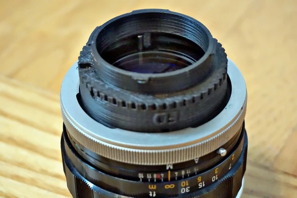 Byr Canon FL/FD/FDN Lens-Leica M Body (Techart Pro LM-EA7) Adaptör (Sadece Plastik Aparattır!!!) 3D - Resim 4