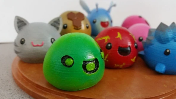 Byr 3D Baskılı Yataklar [Slime Rancher] - Boom, Fosfor, Rad & Bal! (Sadece Plastik Aparattır!!!) 3D - 1
