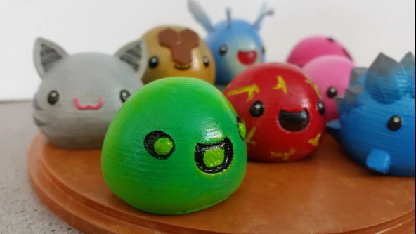 Byr 3D Baskılı Yataklar [Slime Rancher] - Boom, Fosfor, Rad & Bal! (Sadece Plastik Aparattır!!!) 3D - 2