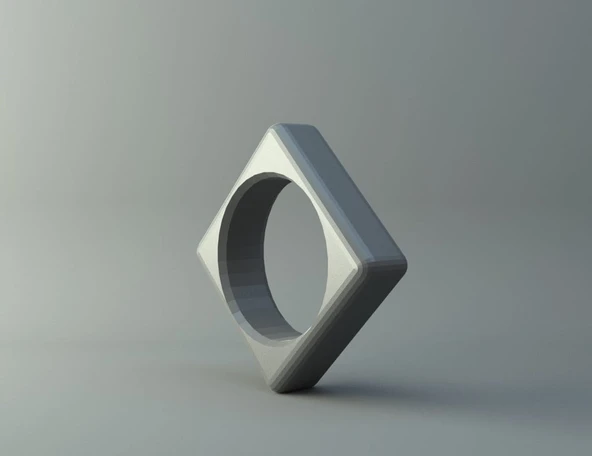 Byr Yüzük - Kare (Sadece Plastik Aparattır!!!) 3D ürün görseli