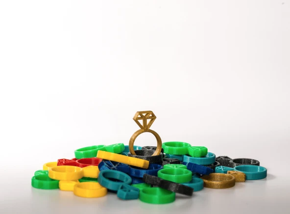 Byr Yüzük - Elmas (Sadece Plastik Aparattır!!!) 3D - Resim 3