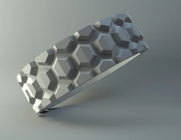 Byr Yüzük - Altıgenler (Sadece Plastik Aparattır!!!) 3D ürün görseli