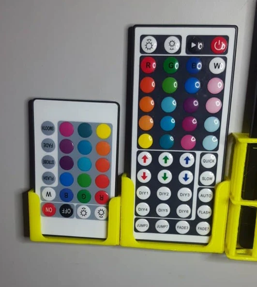 Byr RGB LED şerit uzaktan tutucu (Sadece Plastik Aparattır!!!) 3D - Resim 4