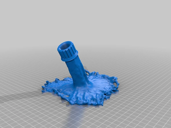 Byr Duş Başlığı - Sıçrama Tasarımı (Sadece Plastik Aparattır!!!) 3D - Resim 4