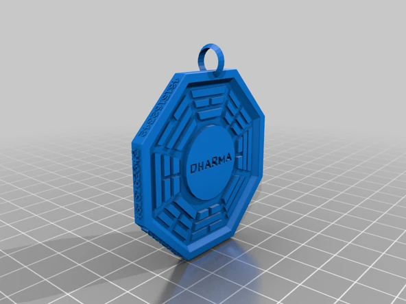 Byr Kayıp Dharma Kolye (Sadece Plastik Aparattır!!!) 3D - Resim 3