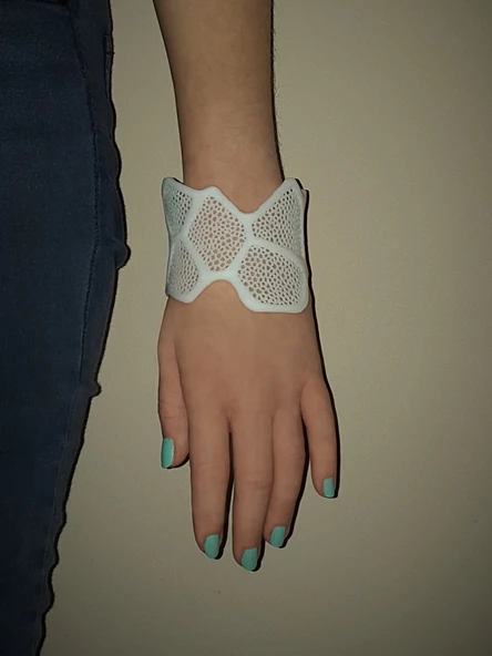 Byr Çift voronoi bilezik (Sadece Plastik Aparattır!!!) 3D - Resim 4