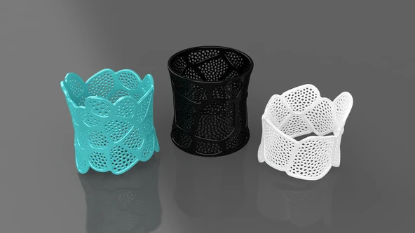 Byr Çift voronoi bilezik (Sadece Plastik Aparattır!!!) 3D ürün görseli