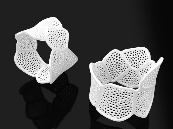 Byr Çift voronoi bilezik (Sadece Plastik Aparattır!!!) 3D - Resim 3