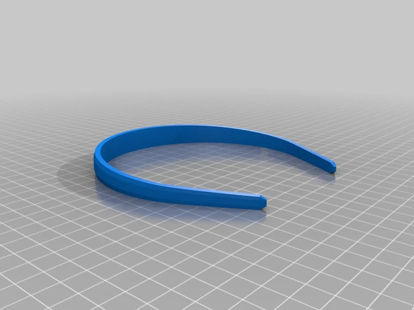 Byr Basit Saç Bandı Başlığı (Sadece Plastik Aparattır!!!) 3D - 3