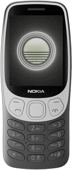 Nokia 3210 TA-1618 Tuşlu Cep Telefonu (2 Yıl Türkiye Distribütör Garantili) (Siyah) ürün görseli 1