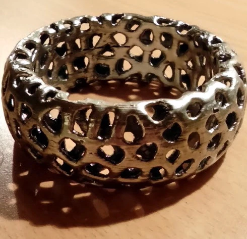 Byr Voronoi Bilezik 2 (Sadece Plastik Aparattır!!!) 3D - 1