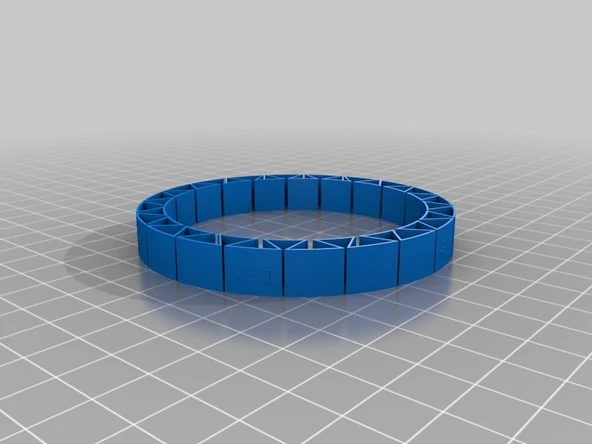 Byr Özelleştirilmiş çift esnek ad bilezik anastasia v.2 (Sadece Plastik Aparattır!!!) 3D - 1