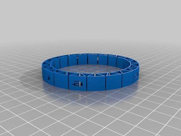 Byr Özelleştirilmiş çift esnek ad bilezik anastasia v.2 (Sadece Plastik Aparattır!!!) 3D - 2