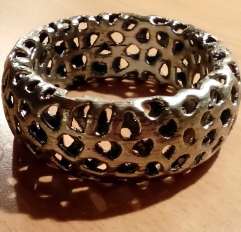 Byr Voronoi Bilezik 2 (Sadece Plastik Aparattır!!!) 3D - 2