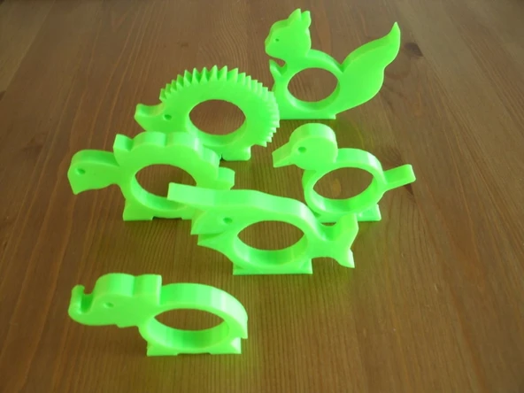 Byr Narwhal peçeteli yüzük (Sadece Plastik Aparattır!!!) 3D - Resim 4