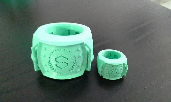 Byr Anelo "Akademi" Shabot - "Akademi" Yüzük Shabot (Sadece Plastik Aparattır!!!) 3D - Resim 2