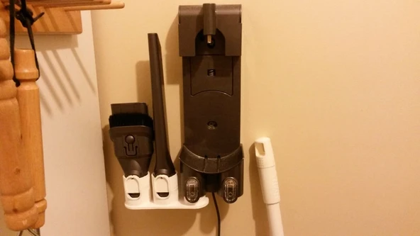 Byr Dyson DC35/DC44 duvara montaj/tutucu uzatması ve OpenSCAD uç bit modeli (Sadece Plastik Aparattır!!!) 3D - 3
