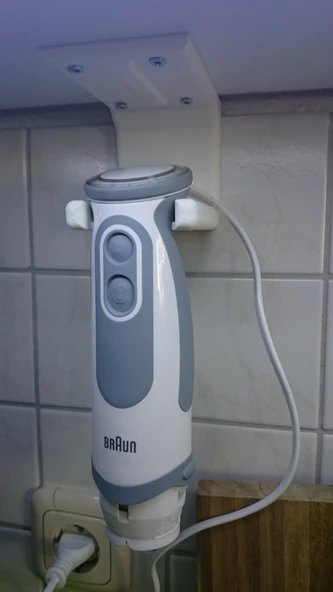 Byr Elde tutulan blender braun multiquick için kabine montaj / stand / wallmount (Sadece Plastik Aparattır!!!) 3D - 4