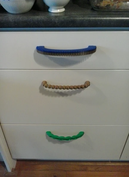 Byr Mutfak dolabı kapı kolu (Sadece Plastik Aparattır!!!) 3D - 2