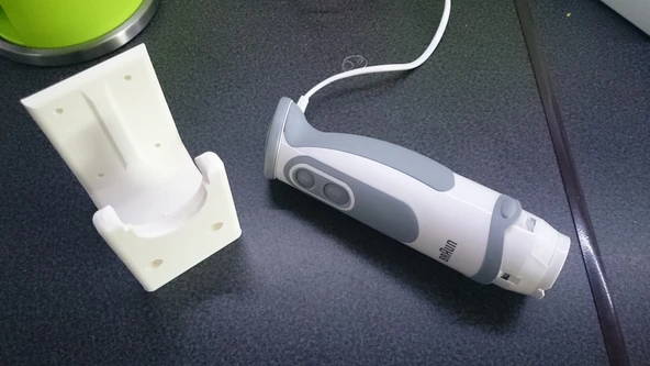 Byr Elde tutulan blender braun multiquick için kabine montaj / stand / wallmount (Sadece Plastik Aparattır!!!) 3D