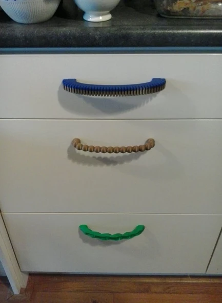 Byr Mutfak dolabı kapı kolu (Sadece Plastik Aparattır!!!) 3D