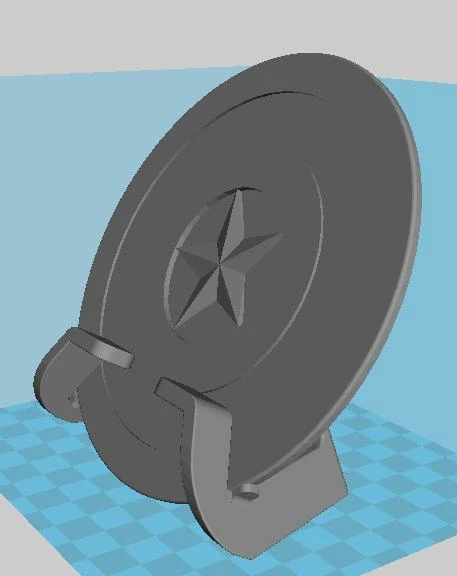 Byr Kaptan America Shield Telefon Standı (Sadece Plastik Aparattır!!!) 3D