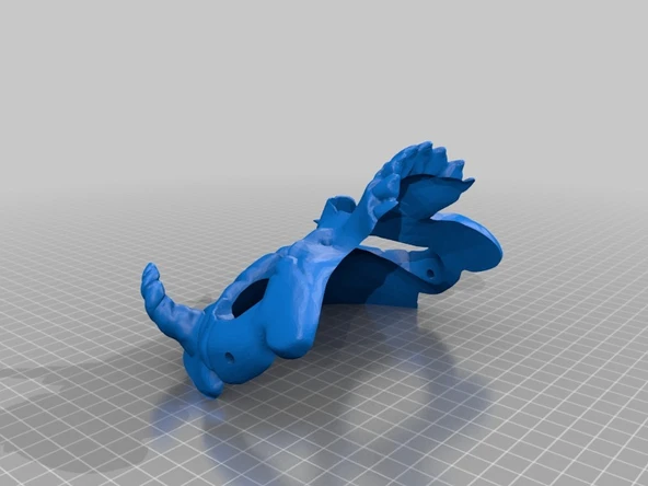 Byr Kafatası Maskesi Remix (Sadece Plastik Aparattır!!!) 3D - 1