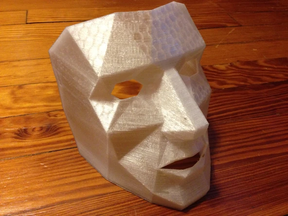 Byr Düşük çokgen maskesi kolay nefes alma (Sadece Plastik Aparattır!!!) 3D - 3