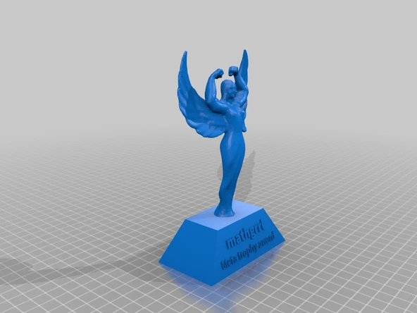 Byr Özelleştirilebilir Beefy Trophy + Blender Bake Öğreticisi (Sadece Plastik Aparattır!!!) 3D - 4