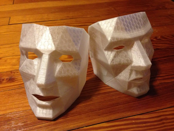 Byr Düşük çokgen maskesi kolay nefes alma (Sadece Plastik Aparattır!!!) 3D - 2