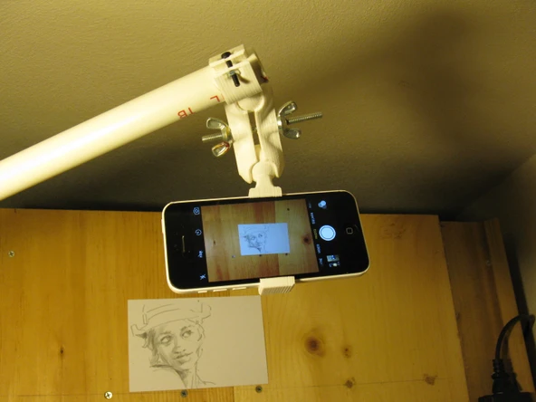 Byr Tripod montajlı bilyalı ortak telefon montajı (Sadece Plastik Aparattır!!!) 3D - 2