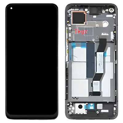 Tkgz - Xiaomi Mİ 10T Uyumlu Lcd Ekran Dokunmatik SERVİCE - PACK - SİYAH FULL ÇITALI - Resim 2