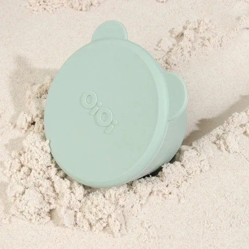 Oioi Silikon Kapaklı Mini Kase 2'li Mini Bites River Green / Powder Grey - 2