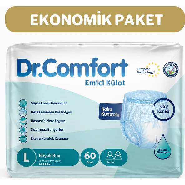 dr. Comfort Emici Külot Large Büyük Beden 60 Adet