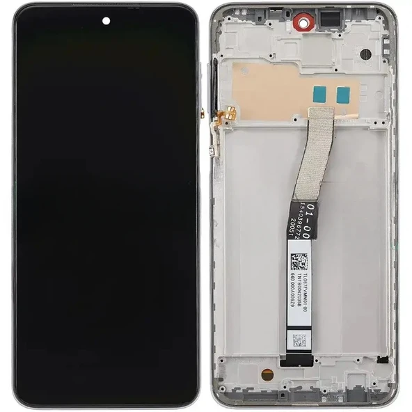 Tkgz - Xiaomi Redmi NOTE 9 PRO Uyumlu Lcd Ekran Dokunmatik SERVİCE - PACK - FULL ÇITALI BEYAZ - 2