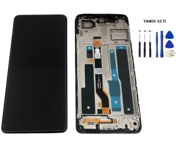 Tkgz - Infinix NOTE 30 Uyumlu Lcd Ekran Dokunmatik SERVİCE - PACK - FULL ÇITALI + Montaj Seti - Resim 2