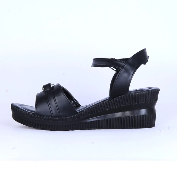 Moda Ayakkabı 149 Ortopedik Kadın 7Cm Sandalet Ayakkabı - 6