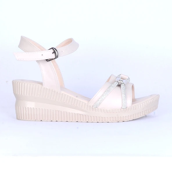 Moda Ayakkabı 149 Ortopedik Kadın 7Cm Sandalet Ayakkabı - 2