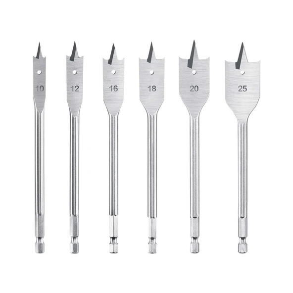 SGS 6 PARÇA AHŞAP YAPRAK MATKAP UCU SETİ ürün görseli