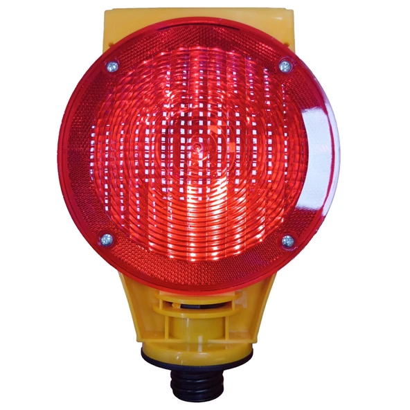 LOREX LR-SPL02R Solar Enerjili Üçgen Flaşörlü Kırmızı Lamba ürün görseli 1