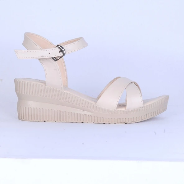 Moda Ayakkabı 151 Ortopedik Cilt 7Cm Kadın  Sandalet Ayakkabı ürün görseli 1