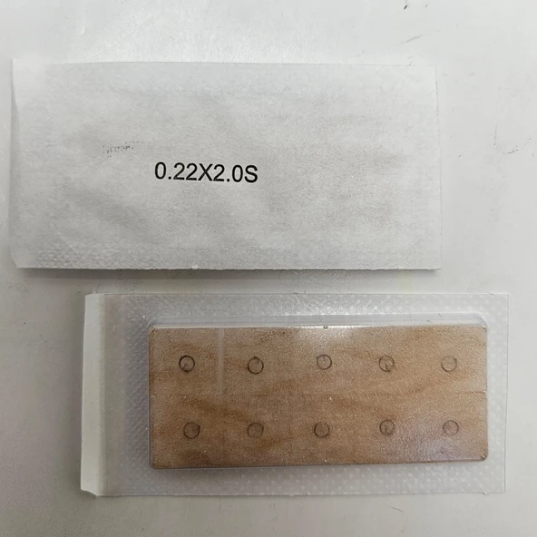 Shenlong Press Needle Kalıcı Kulak İğnesi 100 adet 0.22 x 2 mm S - Tek Flasterli