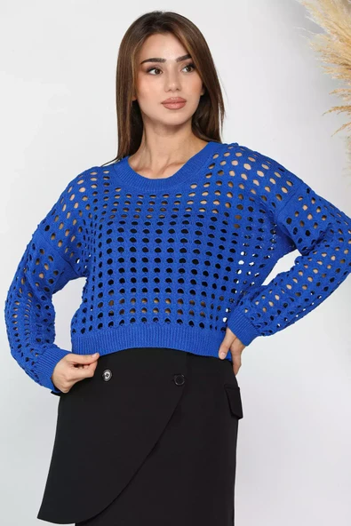 Saksmavisi Ajurlu Mevsimlik Triko Bluz - 2