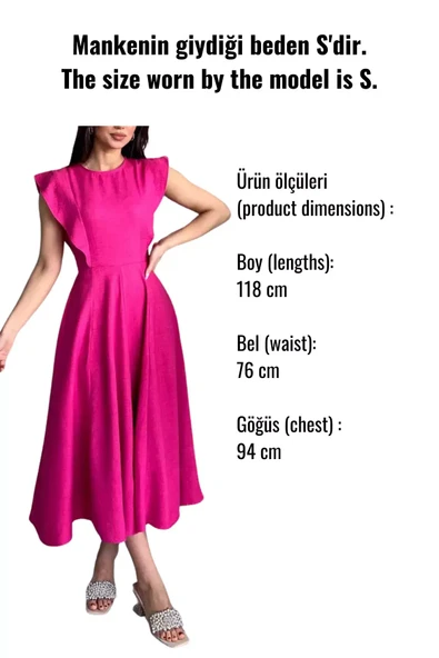 Krem Kadın Bisiklet Yaka Kiloş Elbise - 9