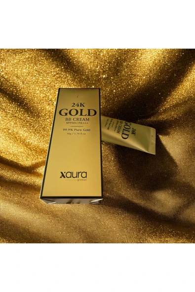 xaura 24K Gold BB Cream SPF50+ 99.9% Saf Altın İçerikli BB Krem - 4