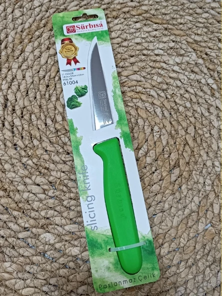 Sürmene 61004 Mutfak Bıçağı (9,50 Cm) Yeşil - Resim 8