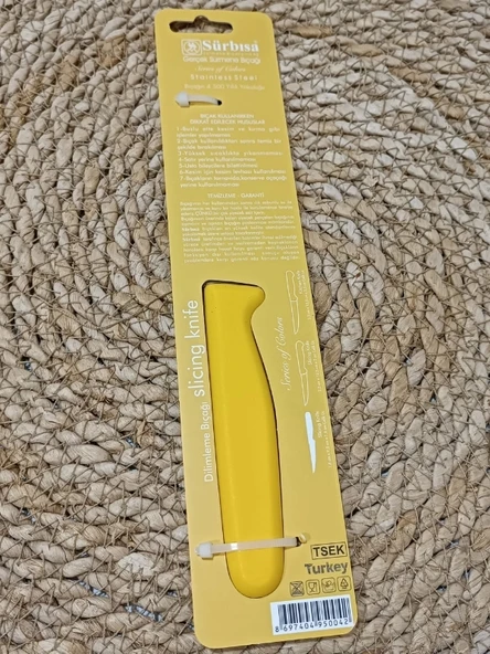 Sürmene 61004 Mutfak Bıçağı (9,50 Cm) Sarı - 7